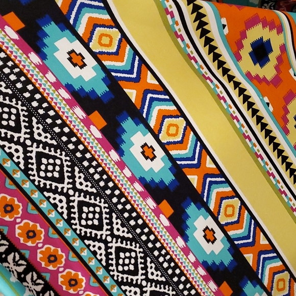 Festive Aztec print skirt/dress - Picture 2 of 4